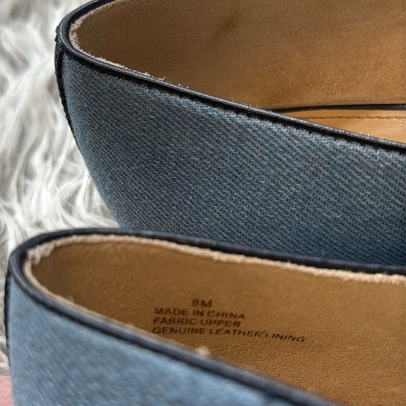 Talbots Ryan Blue Denim Quilted Loafers, 8 - Picture 7 of 8